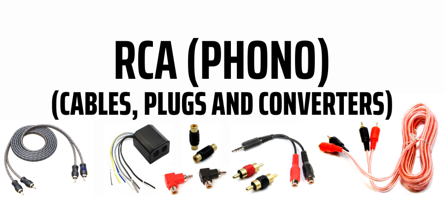 RCA (Phono) Cables, Plugs and Converters