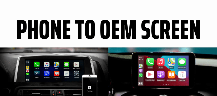 Smartphone to Original Car Screen Integration