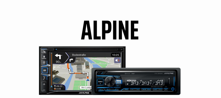 Alpine aftermarket stereo head units