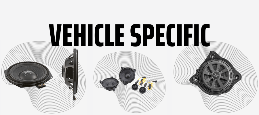 BLAM car audio vehicle specific speakers subwoofers