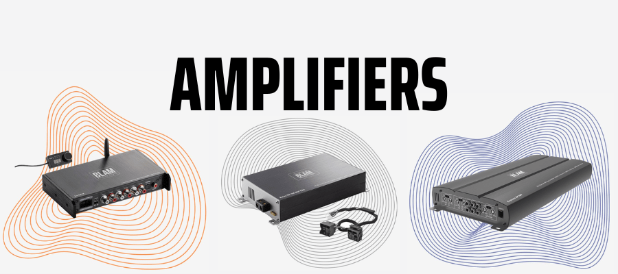 BLAM car audio express relax live signature multix amplifiers