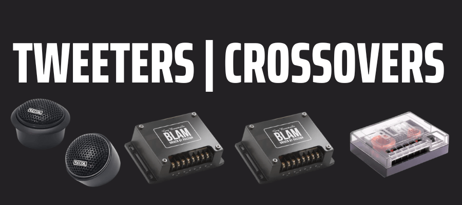 High-performance car speaker tweeters and crossovers from InCarTec – designed to enhance audio clarity and sound separation