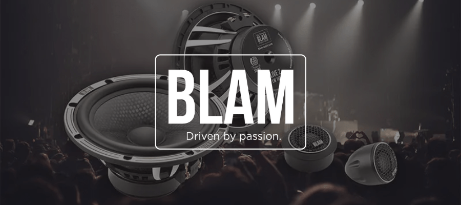 Blam Audio Car Speakers Banner – Available at InCarTec