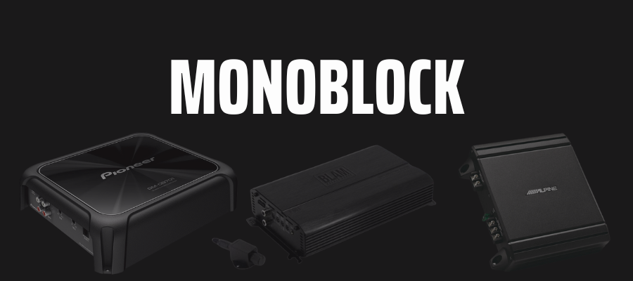 Single channel amplifier for car subwoofer installation