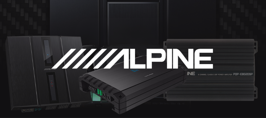 Alpine car audio amplifier for speaker upgrades