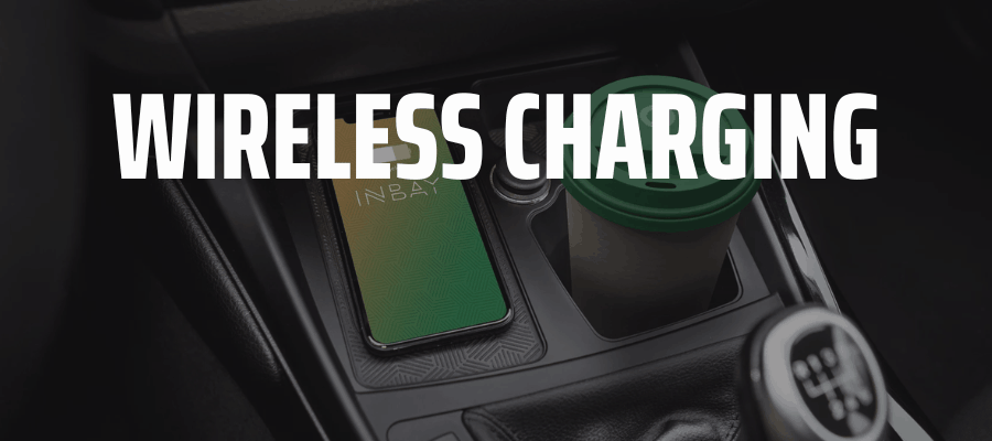 INBAY wireless in car charger integrated into vehicle centre console with OEM factory fit finish