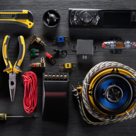 Workshop car stereo fitting parts 