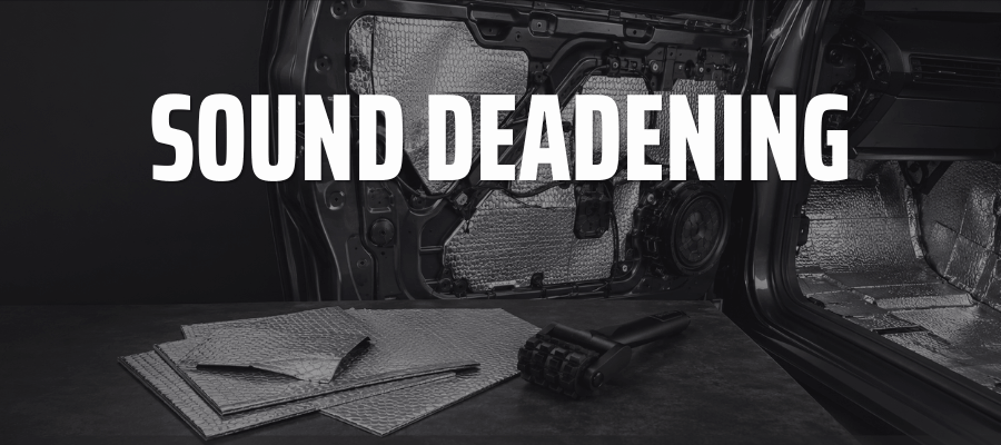 Car and van sound deadening mats and acoustic insulation for reducing road noise, vibration and panel rattles