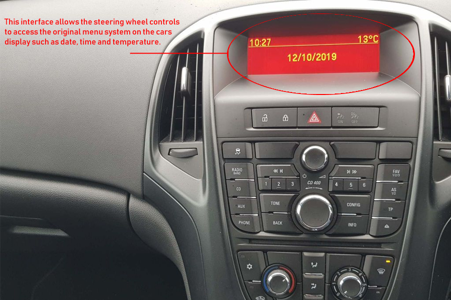 For Opel Astra J Car Radio Fitting Kit Fascia Steering Wheel Adapter Titanium Grey 1-din 