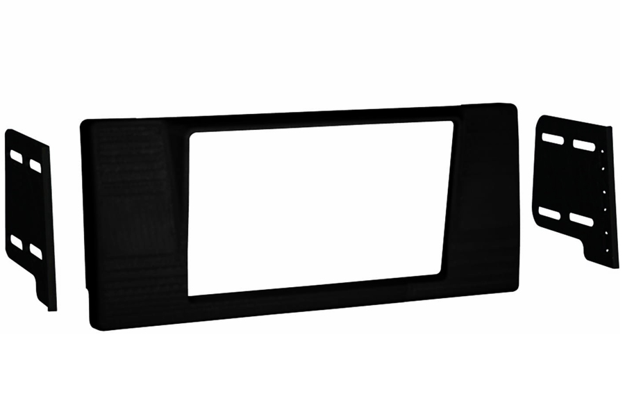 BMW 5-Series E39 (97-03) Range Rover L322 (02-10) Double DIN car radio fascia adapter (MATT BLACK)