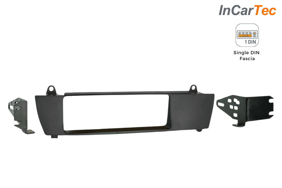 BMW X3 (E83) (2004-2009) Single DIN (FLUSH FIT) car audio stereo fascia adapter panel (MATT BLACK)