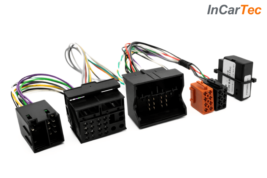 BMW Quadlock to ISO Mute SOT Cable with CAN Ignition Feed – Handsfree Interface Adapter