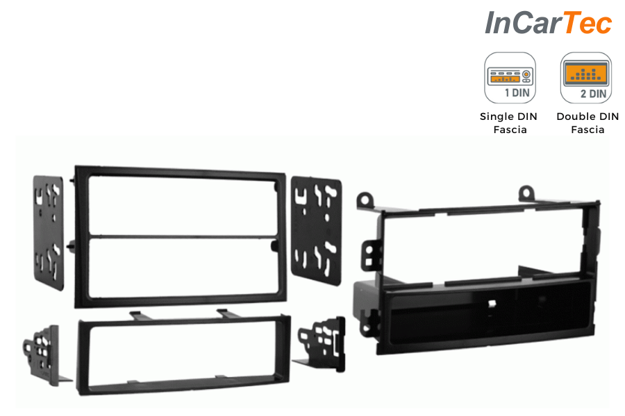 Nissan 350Z (2003-2005) Single/Double DIN car audio fascia adapter (MATT BLACK)