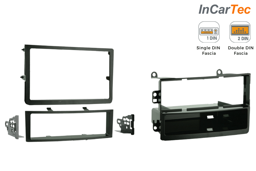 Nissan 350Z Facelift 2006-2010 Single/Double DIN car audio stereo fascia adapter panel (ANTHRACITE)