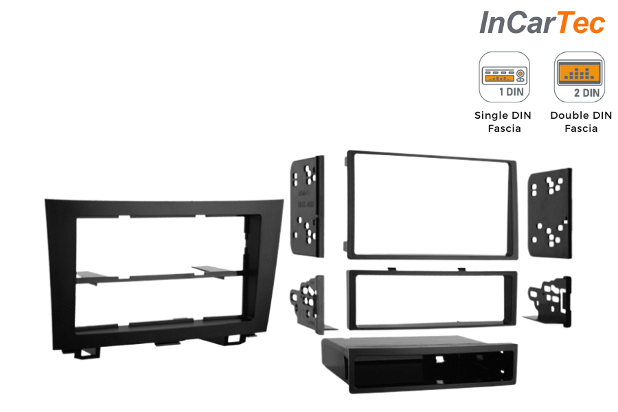 Honda CR-V 3rd Gen (2007-2011) Single/Double DIN car audio stereo fascia adapter (MATT BLACK)