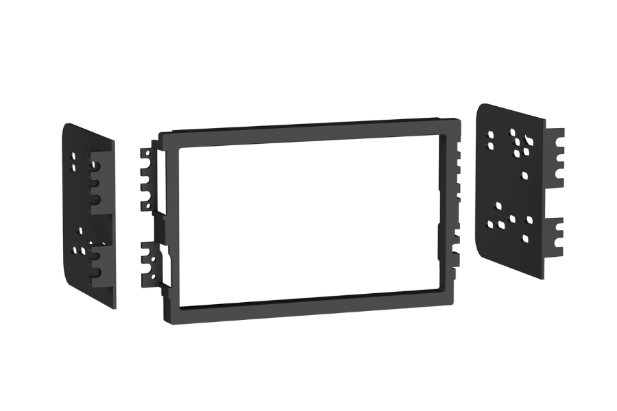 Hyundai Coupe (2002-2009) and Santa Fe (2001-2005) Double DIN car radio fascia (MATT BLACK)