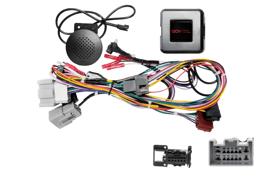 Ford Fiesta (2008-2010) steering wheel car audio control interface (14 PIN/ RED DISPLAY/ OK BUTTON)