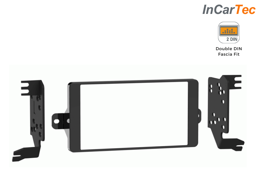 Mitsubishi Eclipse Cross ES (2018-2020) Double DIN car radio fascia adapter panel (GLOSS BLACK)