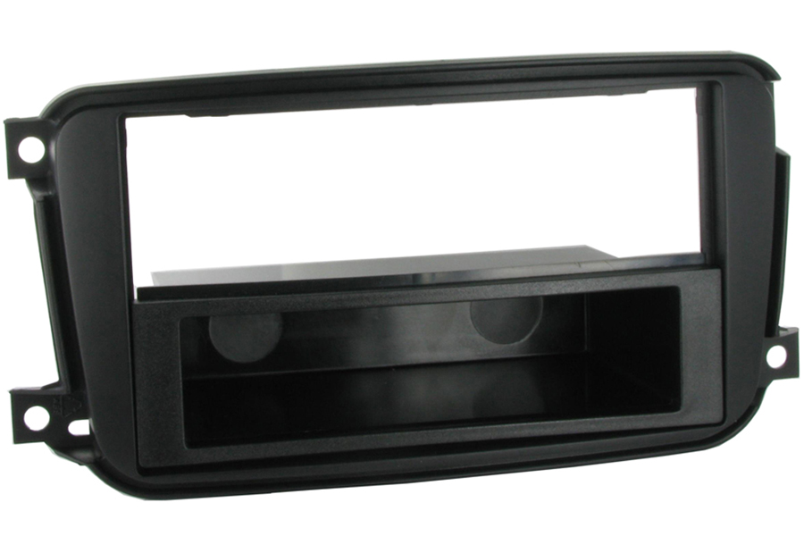 Smart ForTwo (2010-2015) Single/Double DIN car radio fascia adapter panel (MATT BLACK)