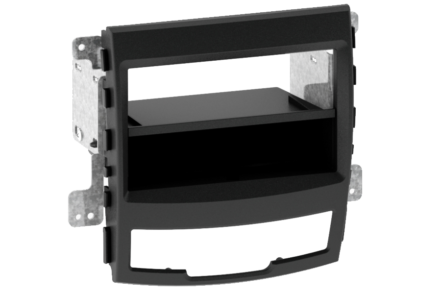 Ssangyong Korando (2010-2014) Single/ Double DIN car audio fascia adapter panel (MATT BLACK)