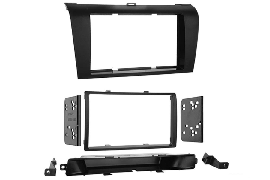 Mazda 3 and Axela (2004-2008) Double DIN car radio stereo fascia adapter (MATT BLACK)
