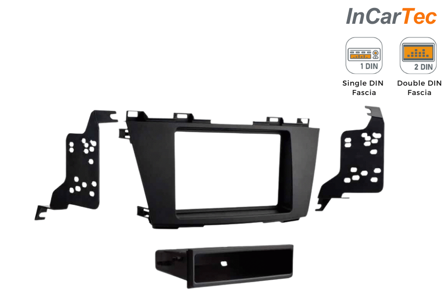Mazda 5 (2010-2018) Single/Double DIN car audio stereo fascia adapter panel (MATT BLACK)