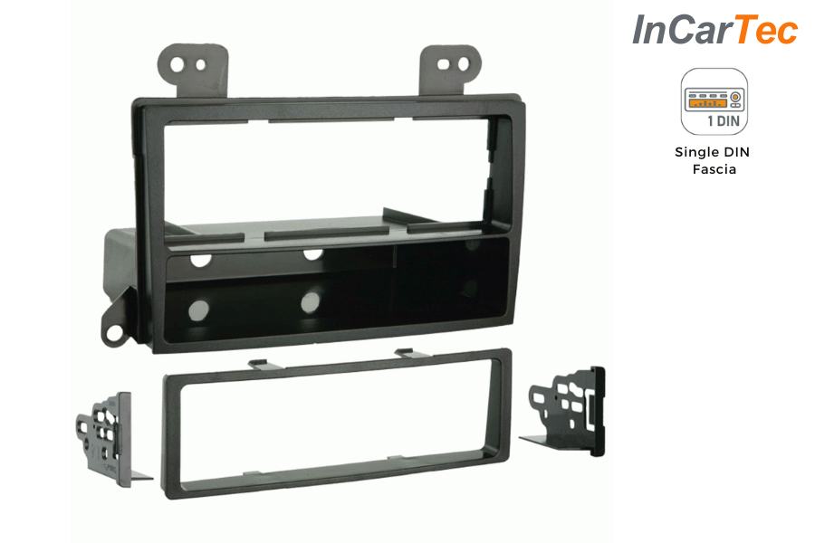 Mazda MPV/Premacy (1999-2004) Single DIN car audio stereo fascia adapter (MATT BLACK)