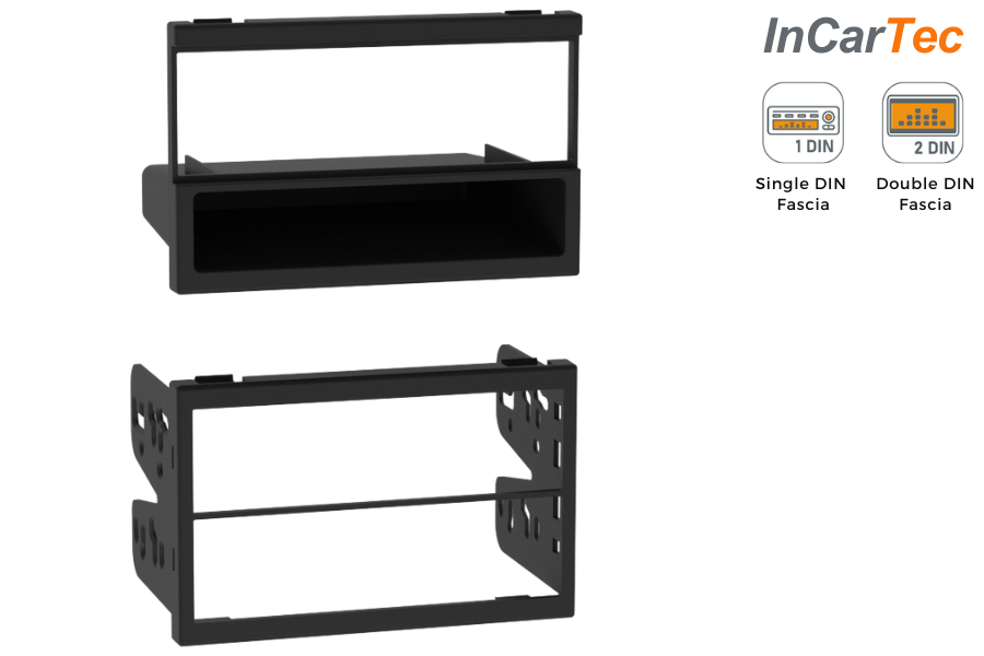 Mazda 323 (98-03), 626 (99-02), MX-5 (99-05) Single/Double DIN car audio stereo fascia adapter BLACK