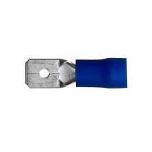 Blue Male Spade push-on 6.3mm 