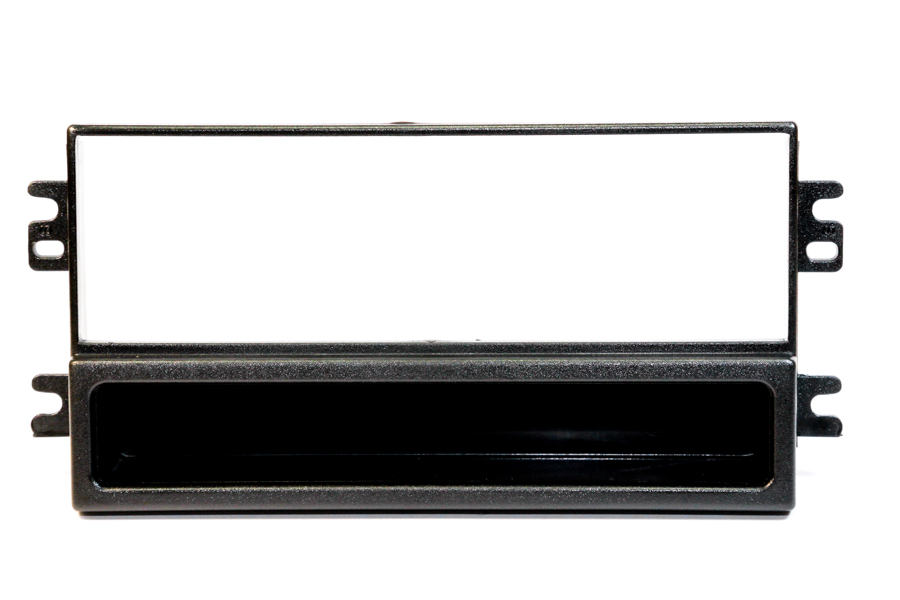 Kia Sportage (2001-2003) Single DIN car audio fascia adapter panel (MATT BLACK)