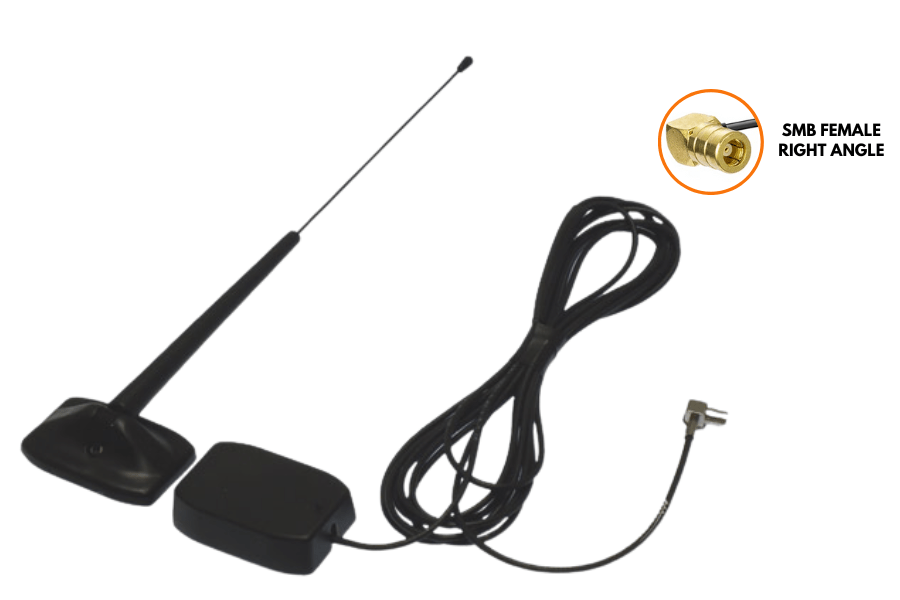 External adhesive glass mount active DAB car aerial antenna whip (With 15db gain)