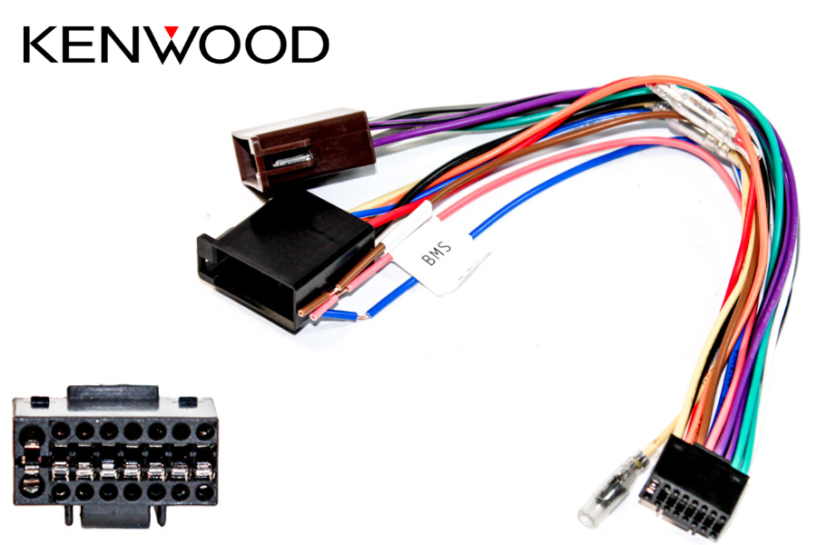Kenwood (16 Pin) ISO Head Unit Replacement Car Stereo Wiring Harness