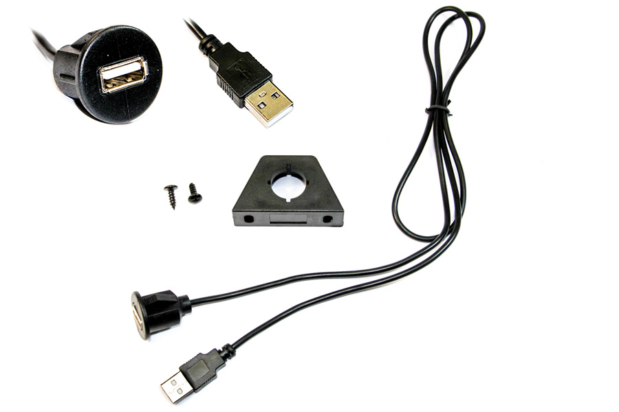 USB extension to dashboard socket