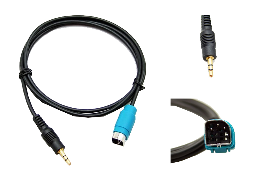 3.5MM Aux input cable for Alpine iPod Full Speed car stereo