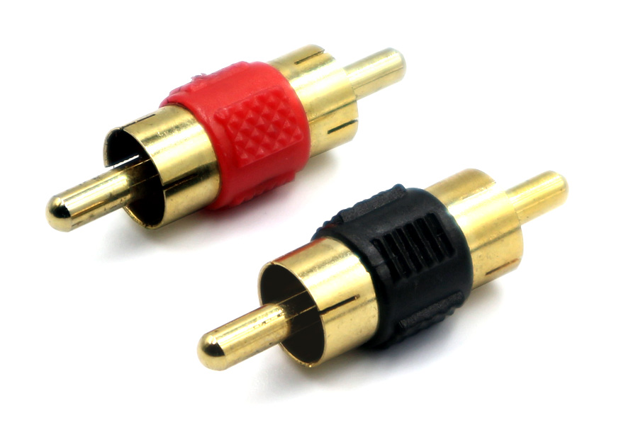 Male to Male RCA Phono adapter (PAIR)