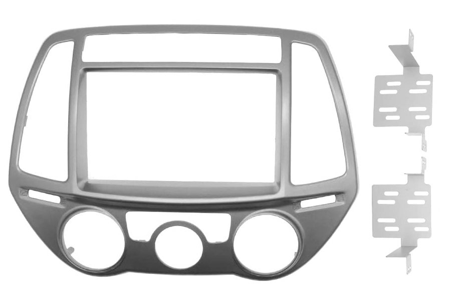 Hyundai i20 (2012 - 2014) Double DIN car audio fascia adapter (MANUAL AIR CON CONTROLS)