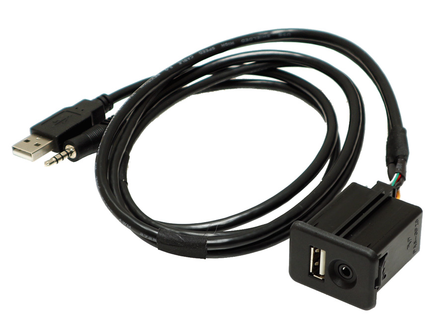 Vauxhall Adam Antara and Corsa AUX and USB socket retention adapter lead