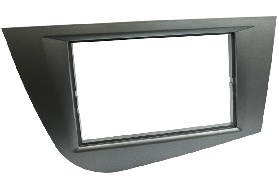 Seat Leon (2005-2012) Double DIN car audio fascia adapter panel (METALLIC GREY)