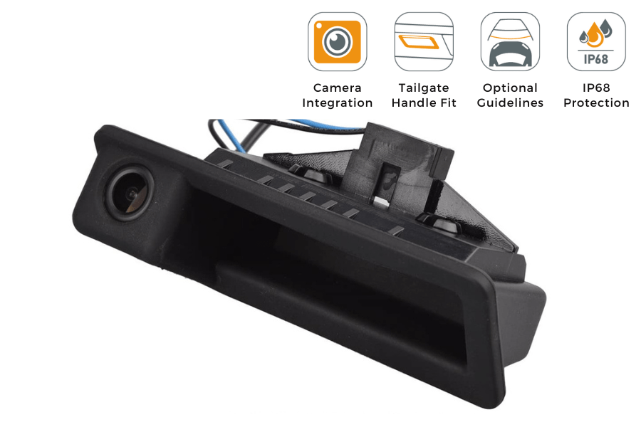 BMW 1, 3 ,5 X1, X5, X6 reverse view tailgate handle camera (NTSC)