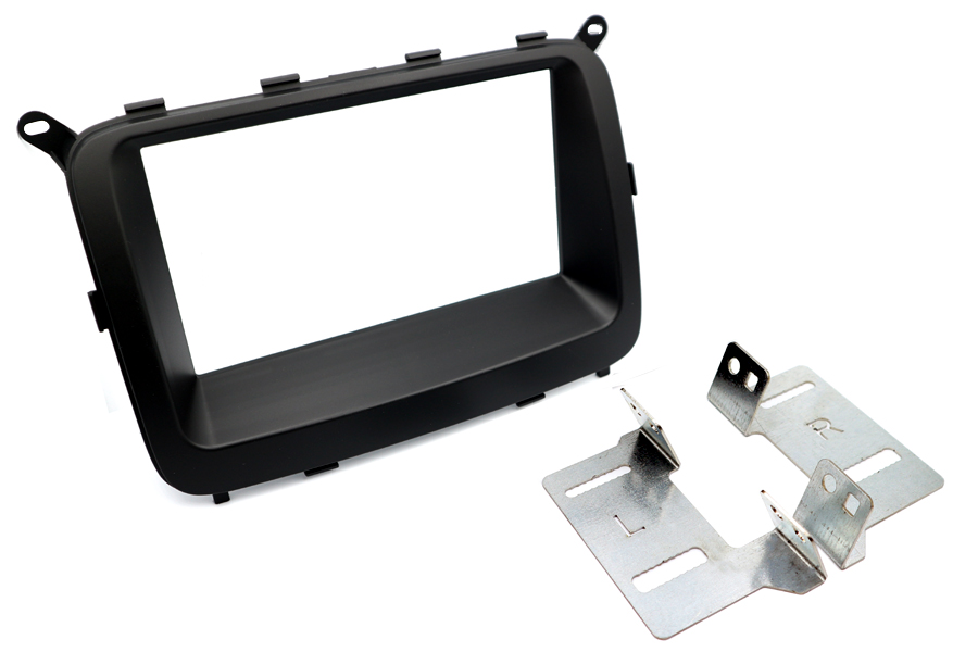 Kia Carens 3rd Gen (RP) (2013-2020) Double DIN car audio fascia adapter panel (MATT BLACK)