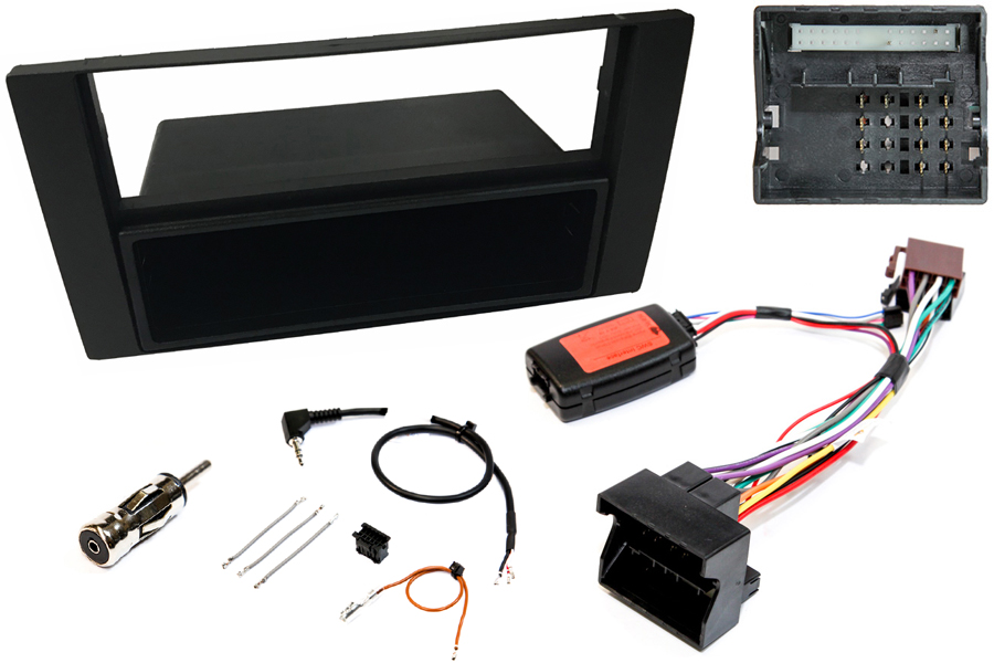 Ford Single DIN Complete stereo upgrade fitting kit (For cars WITH steering wheel controls)