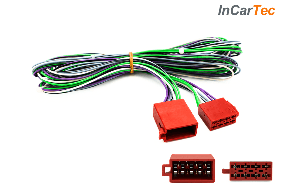 Car Audio Speaker ISO Extension Cable (2.5 Metres)