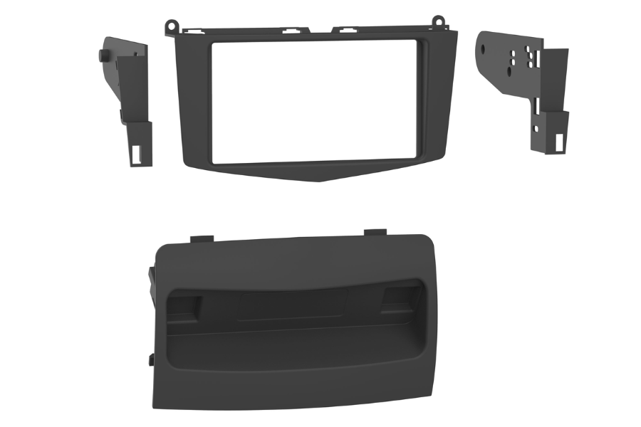 Mercedes C-Class W204 (2007-2011) WITH BUTTONS Double DIN car audio fascia panel (MATT BLACK)