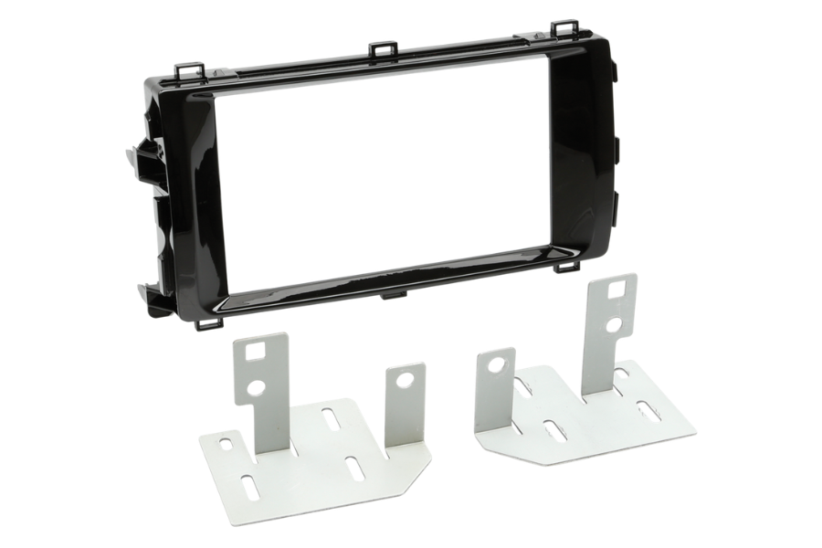 Toyota Auris (2013 - 2015) Single/Double DIN car radio fascia adapter panel (PIANO BLACK)