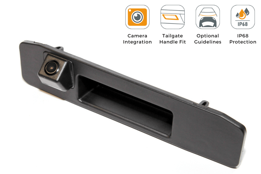 Mercedes A, G, GL, M-Class, Vito reverse view tailgate handle camera (NTSC)