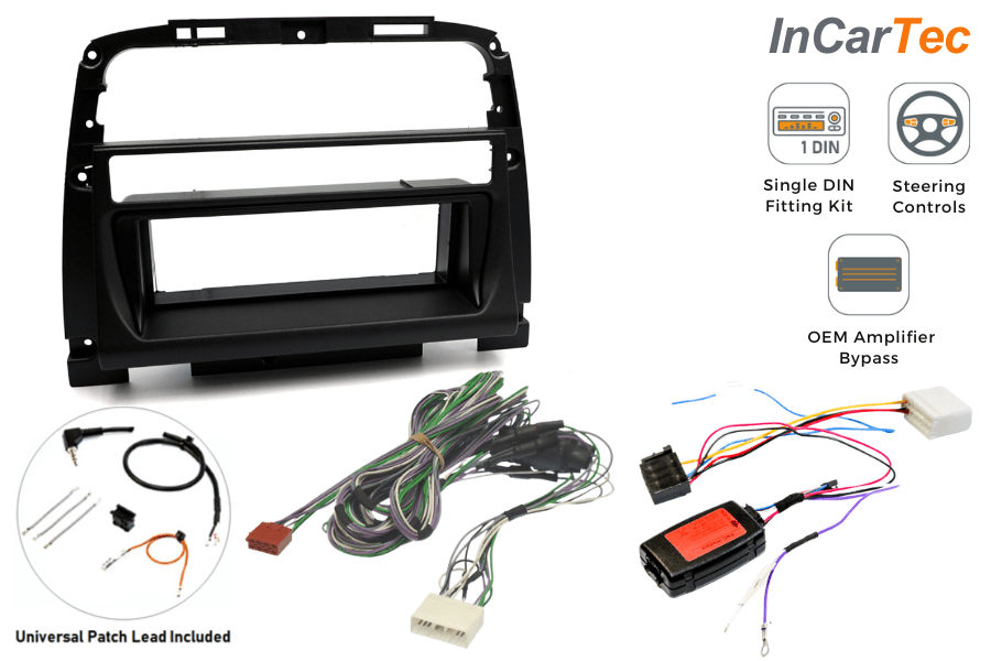 Jaguar XK8/ XKR (2000-2005) Convertible Single DIN car stereo upgrade fitting kit (PREMIUM AUDIO)
