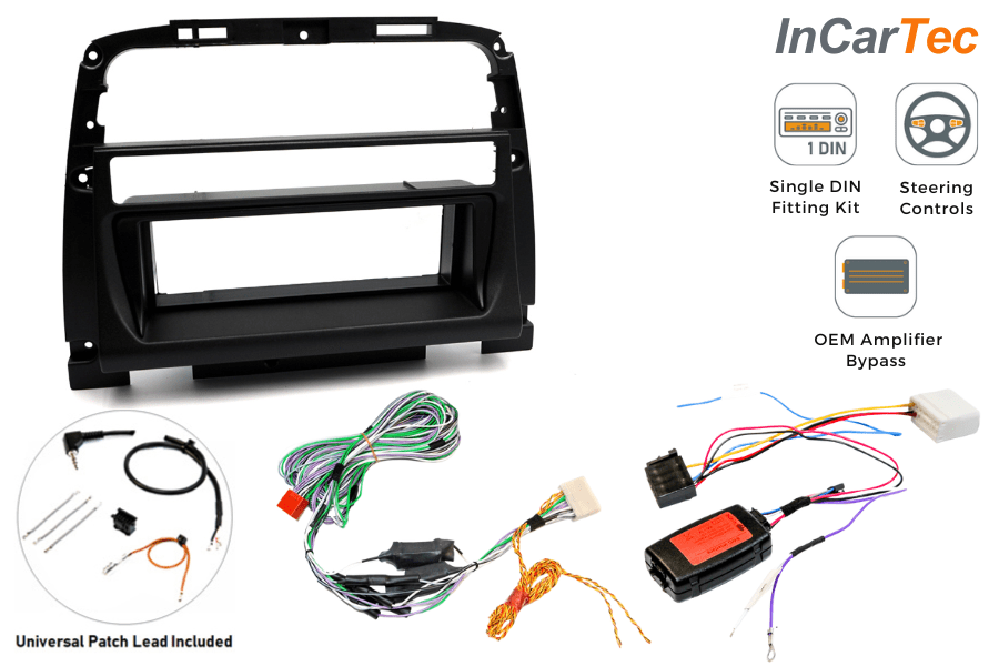 Jaguar XK8/ XKR (2000-2005) Coupe Single DIN car stereo upgrade fitting kit (PREMIUM AUDIO)