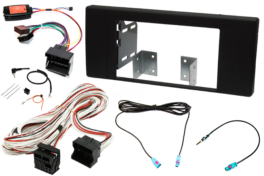 BMW X5 E53 complete Double DIN stereo upgrade fitting kit with SWC (NAVIGATION RADIO)