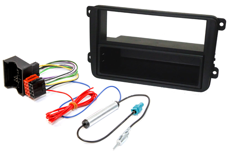 Volkswagen Single/Double DIN stereo upgrade fitting kit (HARDWIRE IGNITION)