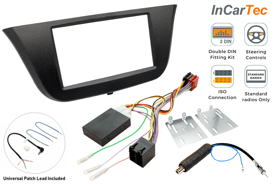 Iveco Daily (2014 Onwards) complete Double DIN stereo upgrade fitting kit (STANDARD RADIO)
